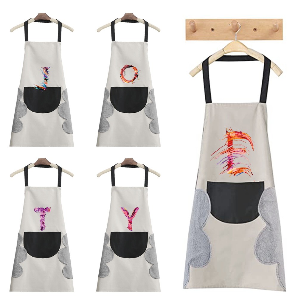 Apron  Chef Apron Kitchen Apron Fashion With Pocket Water Proof paint Series