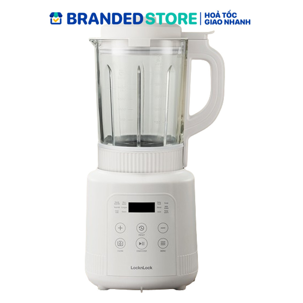 Máy làm sữa hạt đa năng Locknlock EJM486IVY heating blender - Dung tích 1.75L - Màu ngà
