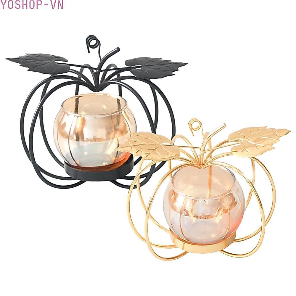 [Ysp]Metal Candle Holder Fall Centerpieces Table Decoration Halloween Candle Holder