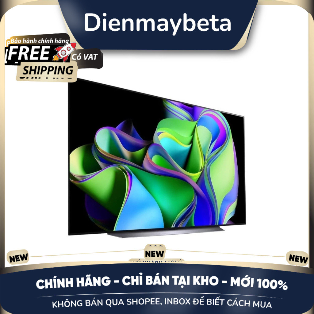 [KHÔNG BÁN QUA SHOPEE] Ti vi Smart Tivi OLED LG 4K 83 inch OLED83C3PSA.ATV
