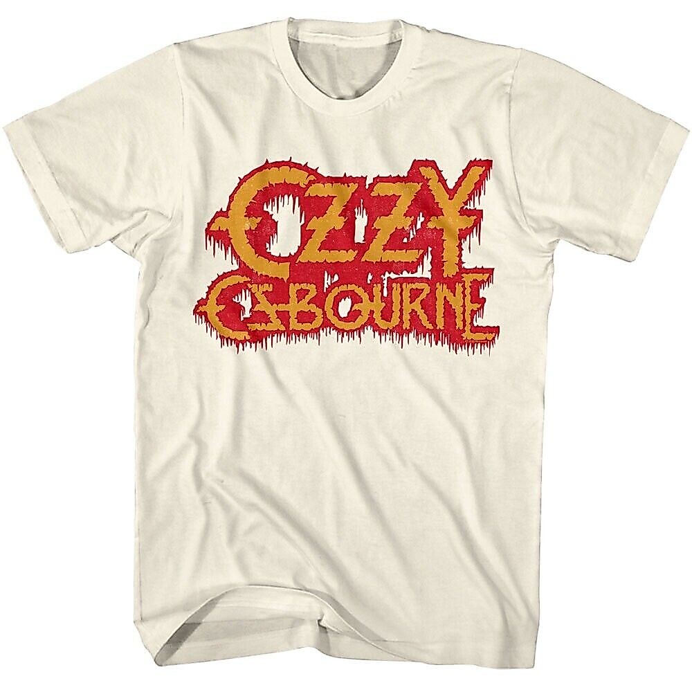 Ozzy Osbourne Logo đẫm máu Áo thun nam chảy máu kim loại nặng Dark Prince Rock