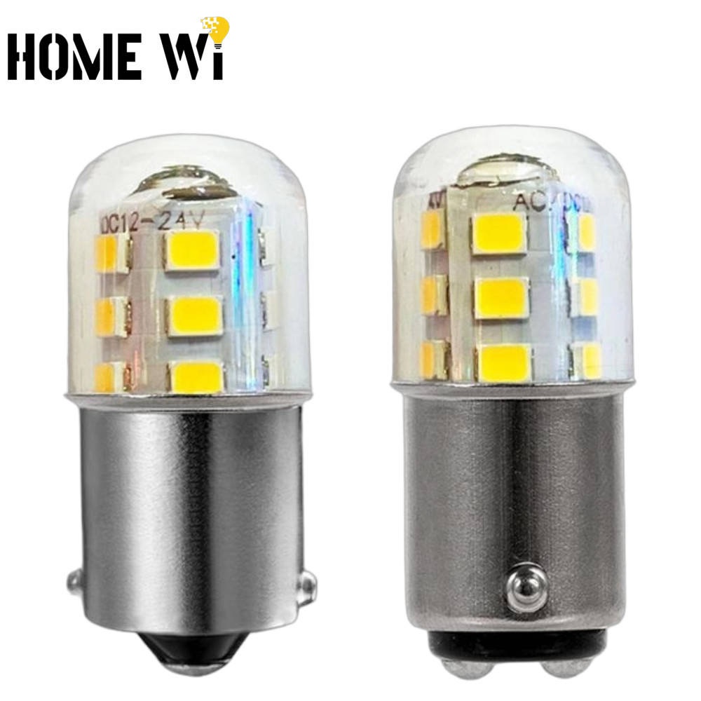 HOME WI Bóng Đèn LED BA15D BA15S 3W Chất Lượng Cao 12V-24V Ánh Sáng Trắng 3000K Ánh Sáng Ấm 6000K