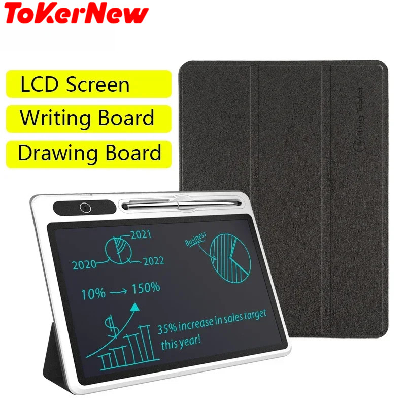 LCD Writing Tablet with Case Digital Drawing Tablet For Kids Student Business Board Children's Graff