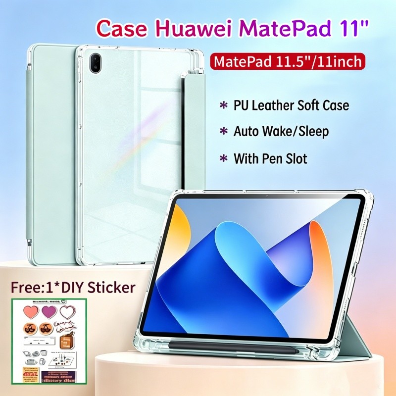 Ốp lưng Huawei MatePad 11 Inch Flip Cover Huawei MatePad SE 11 Inch có khe cắm bút Tự động đánh thức