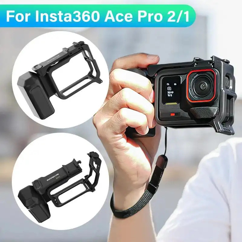 Xplorer Kti Cho Insta360 Ace Pro 2 / 1 Grip Kit Street Photo Vlog Grip Mount Phát Hành Nhanh Lồng Th