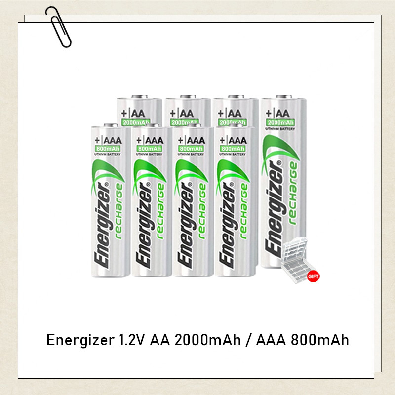 Pin sạc Energizer 1.2V AA 2000mAh / AAA 800mAh Pin Ni-MH