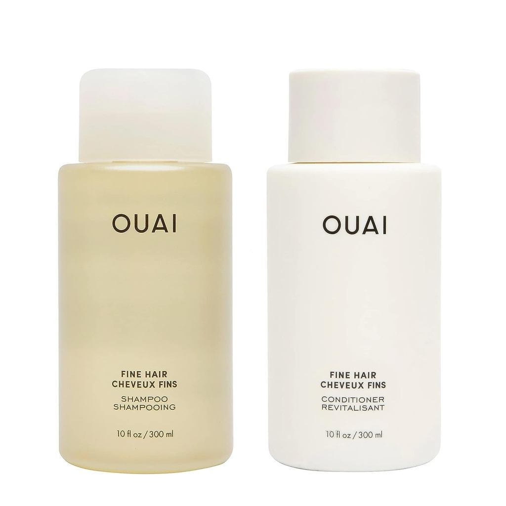 Bộ Dầu Gội Và Dầu Xả OUAI Fine - Dầu Gội Và Dầu Xả Không Chứa Sulfate Cho Nữ & Nam - Được Làm Bằng K