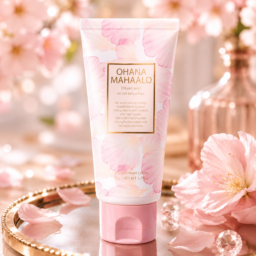 [OHANA MAHAALO] Fragrance Hand Cream - Pikake Auli'i Jasmine Aromatic Skin Fluid