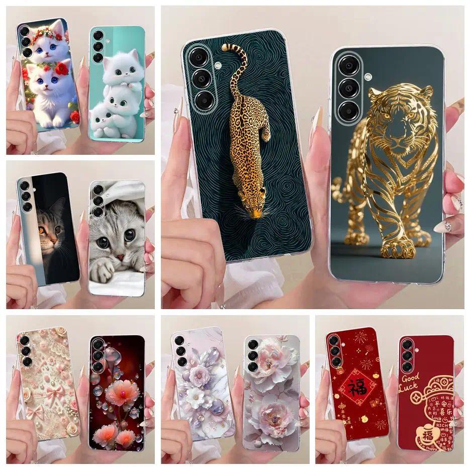 Dành Cho Samsung Galaxy Galaxy A57 5G Ốp Lưng SM-A576B Cool Leopard Tiger Painted Cover Mềm Mỏng Điệ
