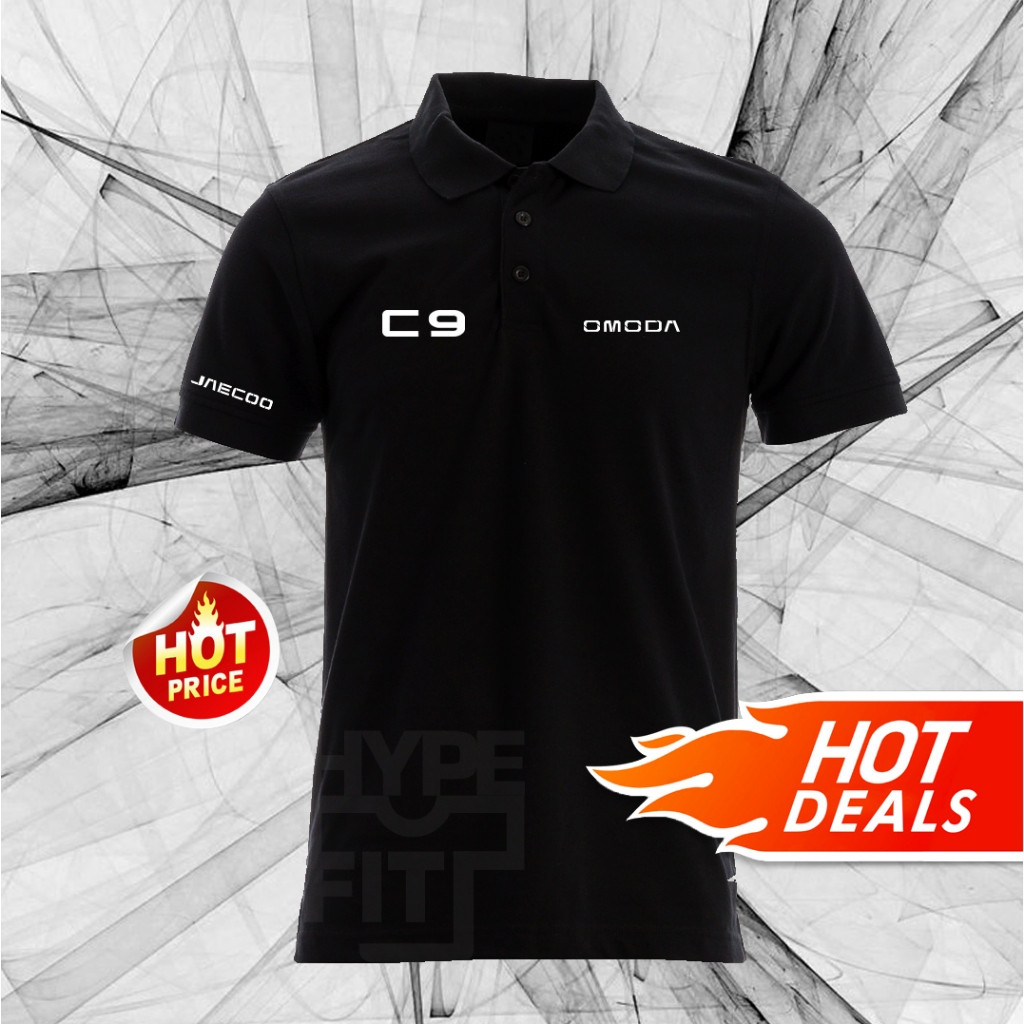 Polo MỚI Jaecoo Omoda C9 SUV Logo Áo thun Tee Unisex Tay ngắn SS Hàng có sẵn Omoda