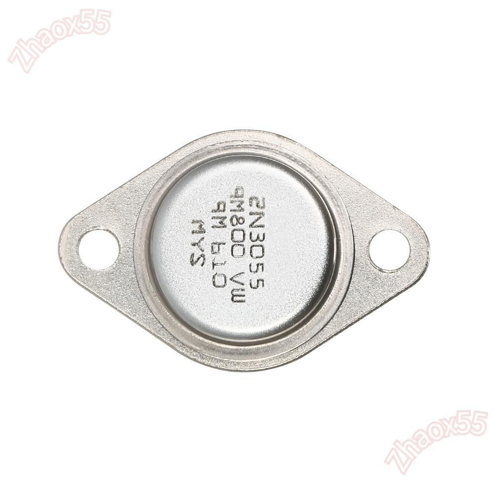 ZHAOX 5 Chiếc Điện Trở, Kim Loại 15A / 60V 2N3055 Điện, Bộ Transistor 2N3055 NPN TO-3 Transistor Dự 