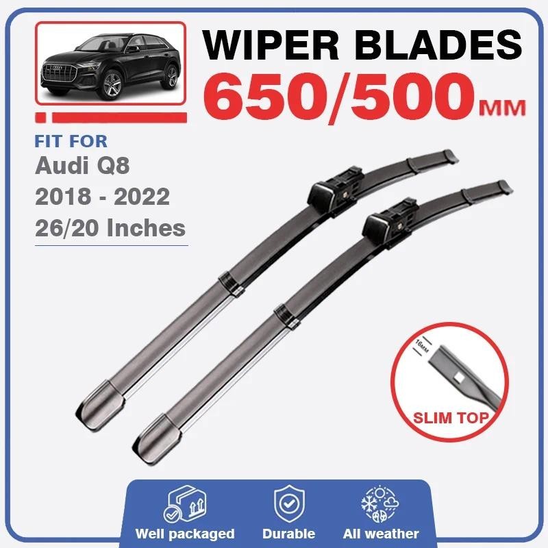 Lưỡi gạt nước phía trước cho Audi Q8 SQ8 2018 2019 2020 2021 2022 Bàn chải cắt kính chắn gió Phụ kiệ
