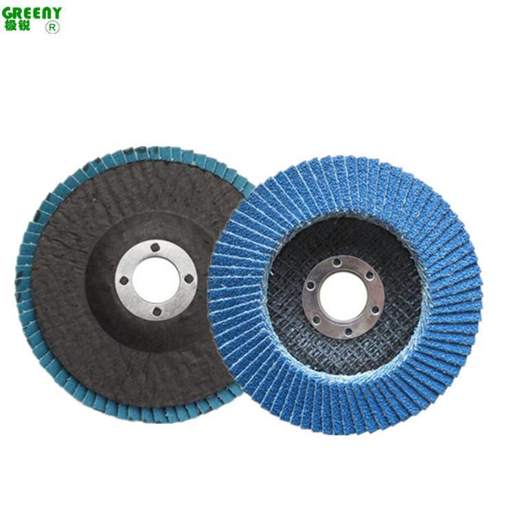 Zirconium Corundum Lưới Bao Louver Xanh Cát Lưới Bao Flat Emery Vải Bánh Xe 100 * 16mm Lưới Bao Louv