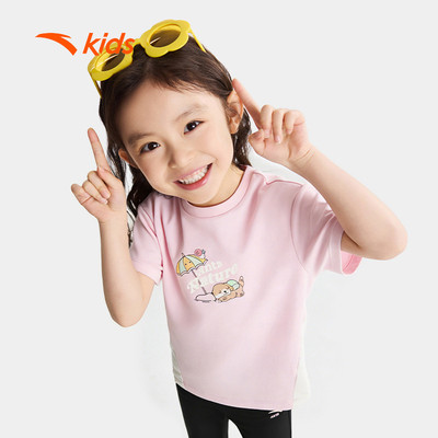 Anta Kids Áo Thun Ngắn Tay Thời Trang Bé Gái 3626C9104