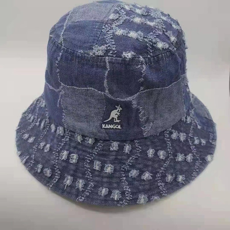 Kangol Kangaroo Xô Mũ Nữ Mặt Vòm Thỏ Lông Lưu Vực Mũ Nam Dạo Phố Mặc Mũ Đội Đầu Vành Lớn Xô Nón