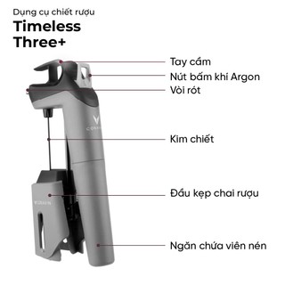 Coravin - Bộ Dụng Cụ Chiết R Timeless Three SL - 4 Món