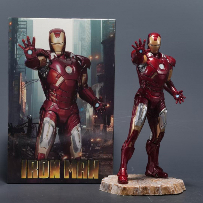 UVDI Avengers merchandise statue, Marvel Iron Man action figure, Black Panther model figurine, trend
