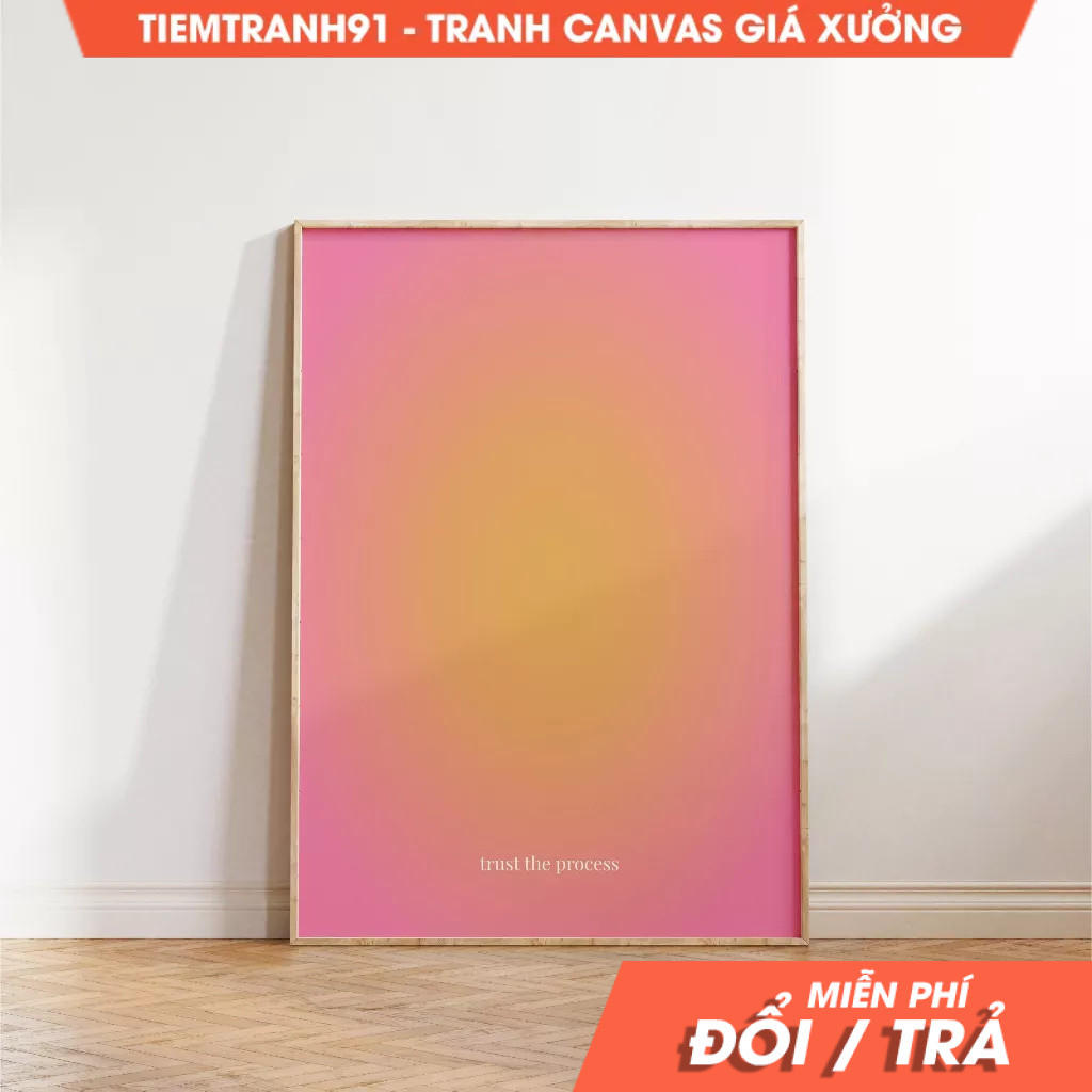 Tranh treo tường, Aura Poster, Spiritual Wall Art, Gradient, Angel Numbers, Affirmation Wall Art. (1