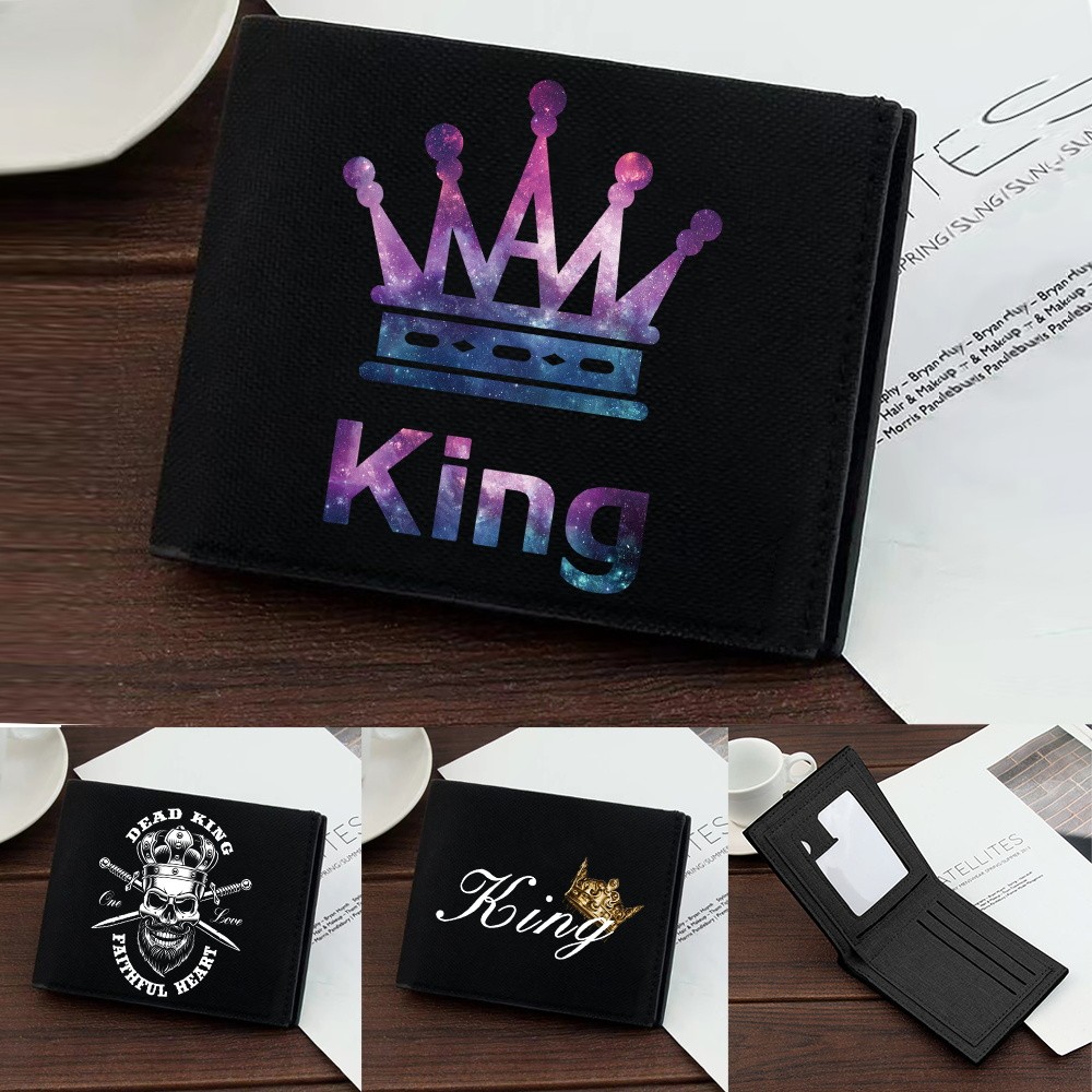 Wallet  Bank Holder Purse  Black Pocketbook Credit Card High-quality Organizer Bag King Series