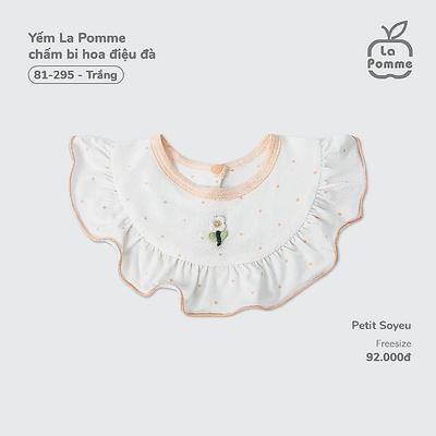 Yếm La Pomme chấm bi hoa điệu đà - Sợi Petit Soyeu thoáng mát – Bé gái - Freesize