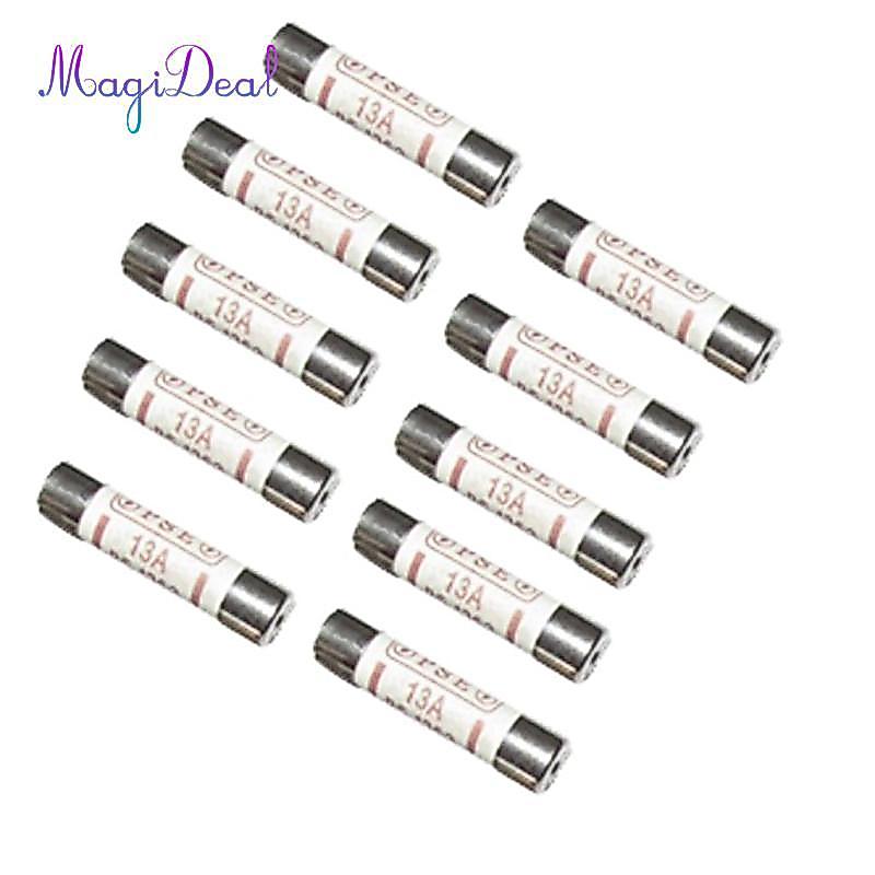 10 Chiếc Cầu Chì Gốm Cầu Chì Ống BS1362 13A Điện Văn Phòng Tại Nhà Main Plug