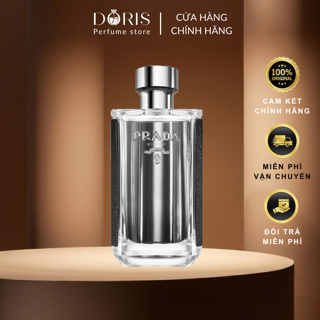 [Chính hãng] Nước hoa nam Prada Milano L'Homme EDT 100ml, nam tính, lịch lãm