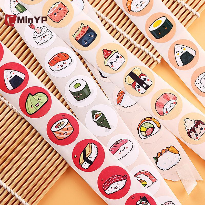CMinYP 1 Cuộn 2.5cm / 1inch Hoạt Hình Tròn Họa Tiết Sushi Stier Sinh Nhật Trang Trí Đám Cưới Stier N