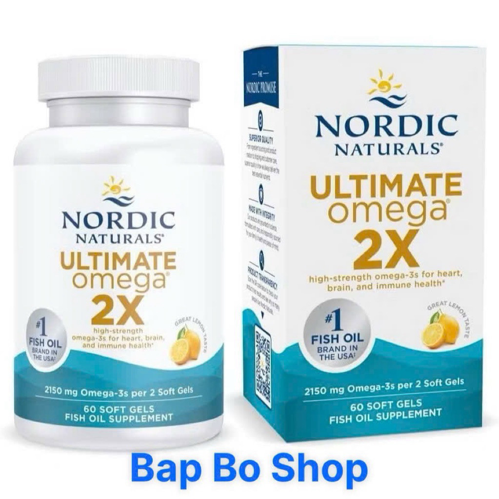 Viên Uống Omega 3 Nordic Naturals Ultimate Omega 2X - Hỗ Trợ Tim Mạch, Não Bộ _SmallFamily
