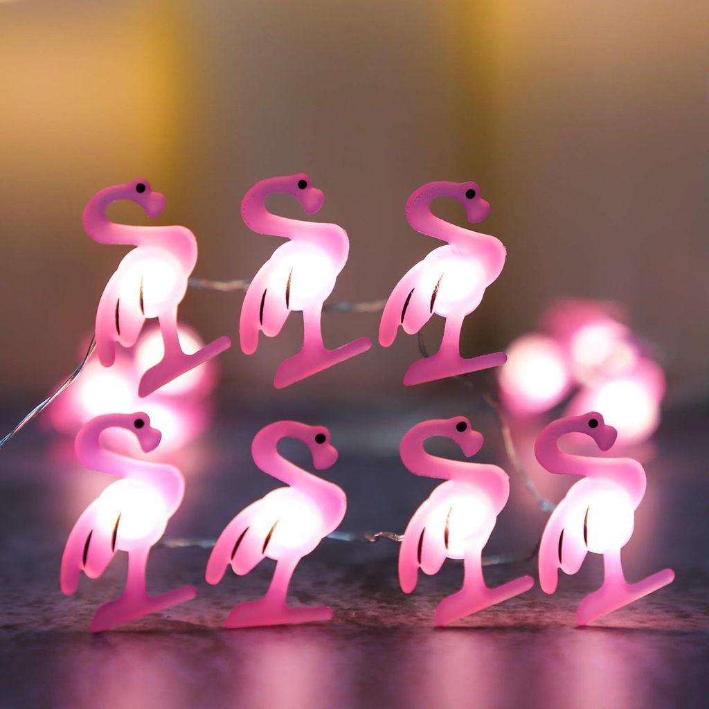 Qianguang Dây Đồng Đèn Dứa Xương Rồng Pizza Cầu Vồng Kỳ Lân Nho Flamingo Dây Buộc Mô Hình Đèn Lồng H