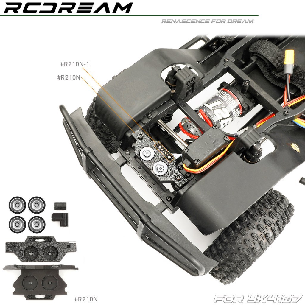 RCDream Trụ cột thân xe từ tính có khóa tháo nhanh cho 1 / 10 YIKONG YK4107 RC Model Xe bánh xích Nâ