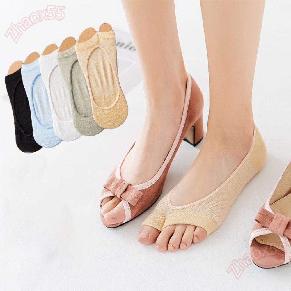 Tất ZHAOX, Tất miệng cá Cotton mỏng, Tất hai ngón lưới chia ngón chân thoáng khí 35-40 EUR