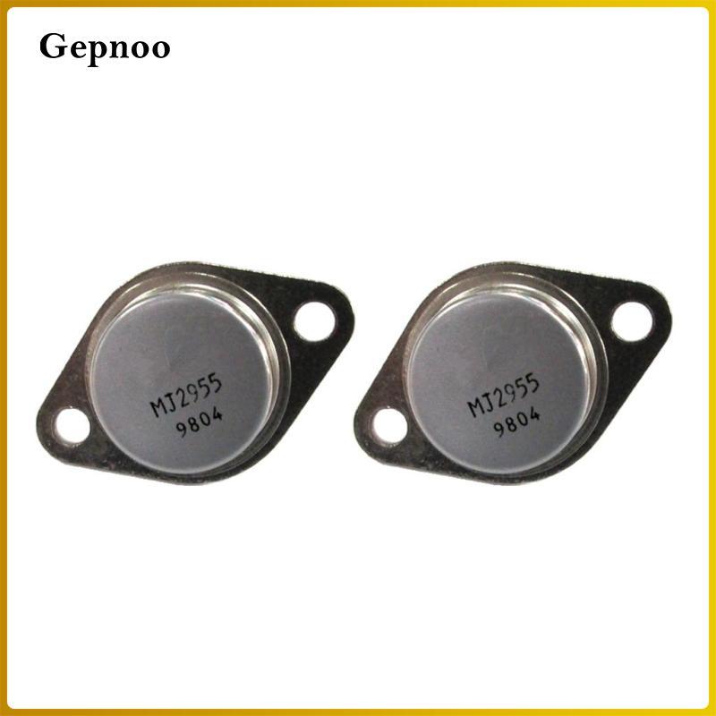 2 chiếc 2N2955 PNP Transistor Power Triode 100V 15A Chất bán dẫn riêng biệt Màu xám