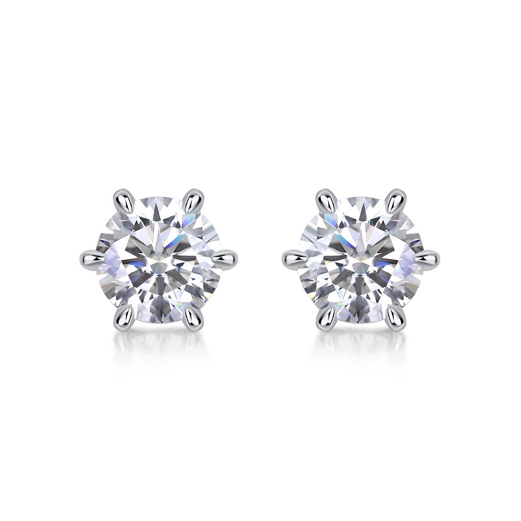 1ct Moissanite Bông Tai Bông Tai Bạc 925 Nữ Bông Tai Bạc