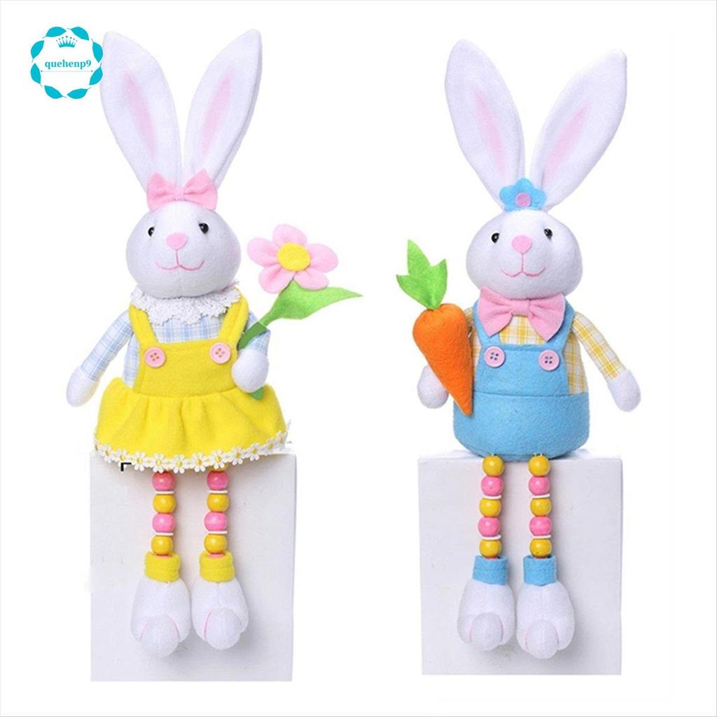 2 Chiếc Lễ Phục Sinh Gnomes Trang Trí Thỏ Phục Sinh Gnomes Sang Trọng Gnomes Búp Bê Nhồi Bông Quà Tặ