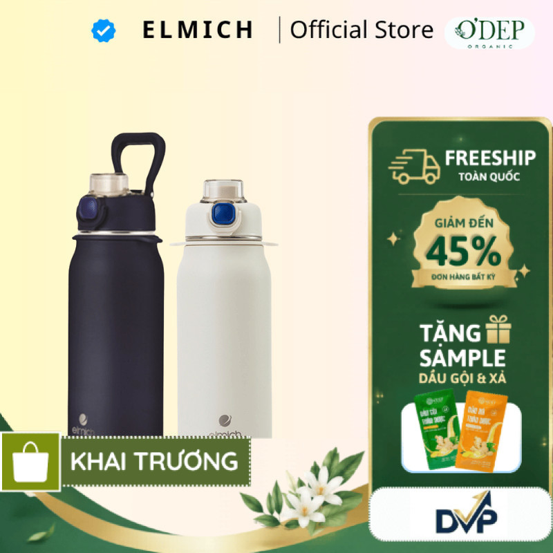 Bình giữ nhiệt inox 316 Elmich EL8331 dung tích 1L , Hàng chính hãng - SHOP DVP