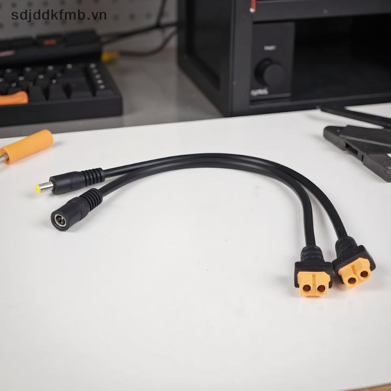 1 Bộ Chuyển Đổi Sạc Pin Cáp XT60 Đầu Nối Nam Nữ Sang DC5521 / DC5525 Bộ Chuyển Đổi Cáp Nguồn 15AWG