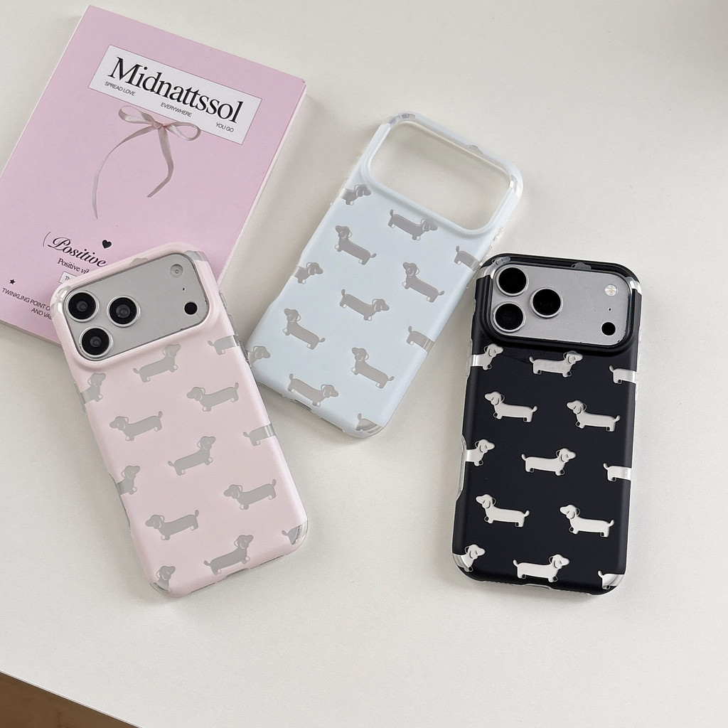 Đơn giản màu trơn dễ thương xúc xích chó iPhone 17 Pro Max 17 Pro 17 Pro 16 Pro Max 16 Pro 16 Pro 16