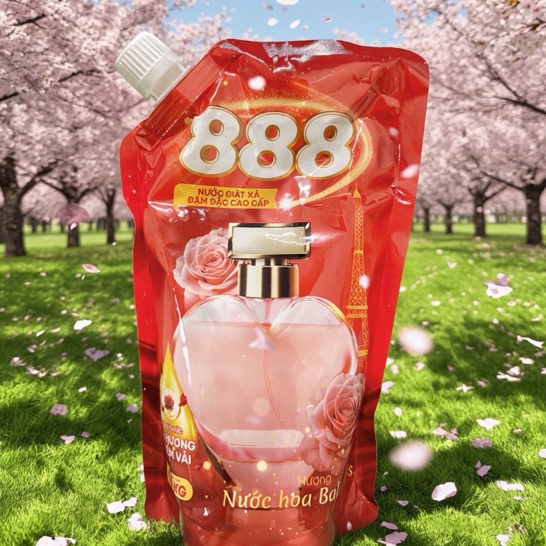 888 Nước Giặt Xả Hương Hoa Hồng 888 Dành Cho Cấp Cao 600ml