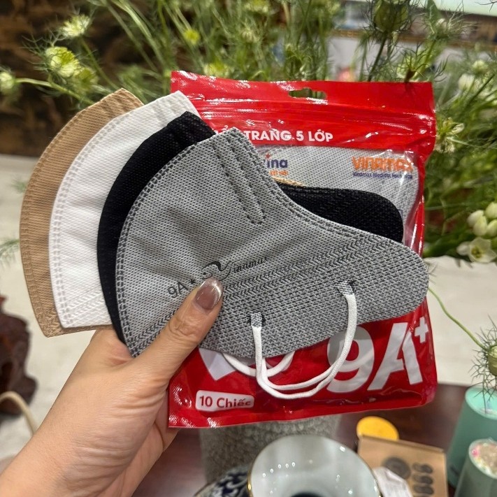 Khẩu trang 9A Vinamax - Túi 10 cái - Hàng chính hãng