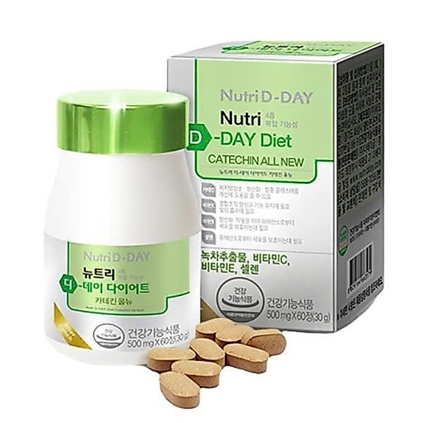 E98_Thực phẩm bảo vệ sức khỏe Nutri D-Day Diet Catechin All New Hộp 60 Viên