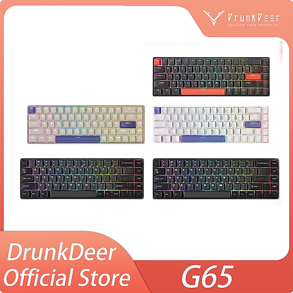 Bàn phím cơ kích hoạt nhanh DrunkDeer G65 HE, Bàn phím chơi game chuyển đổi từ tính 65%, 68 phím