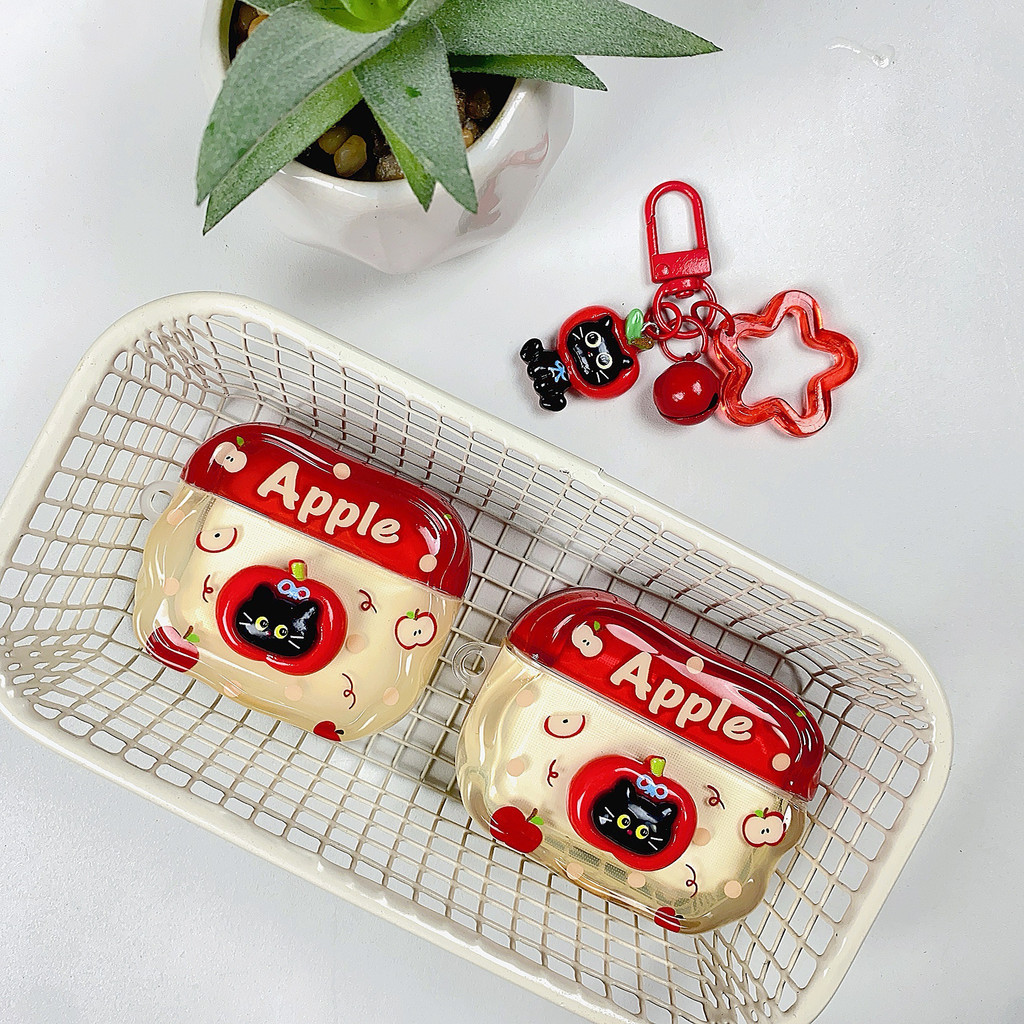 Ốp lưng mèo đen Apple Apple Vỏ AirPods dễ thương Vỏ silicon mềm AirPods Pro 2 Vỏ AirPods Pro 3 Vỏ Ai