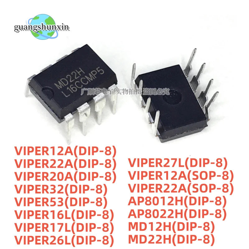 5 Chiếc VIPER12A VIPER22A MD12H MD22H AP8022H VIPER20A VIPER53A VIPER32A VIPER16L VIPER17L VIPER26L 