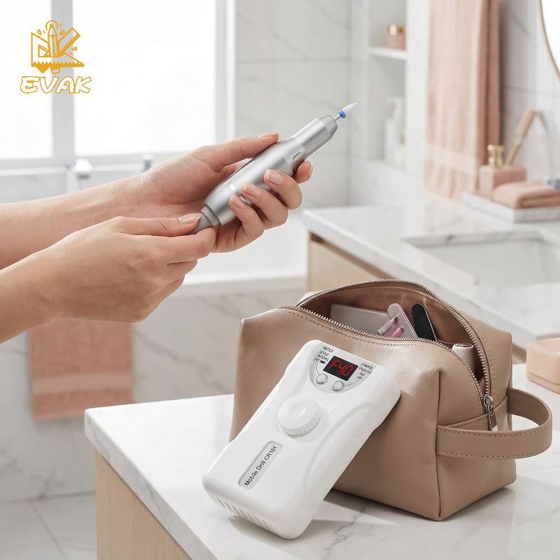 Alittlesetrtu Professional 40000RPM Bộ dụng cụ đánh bóng & khoan móng tay có thể sạc lại cho móng ta