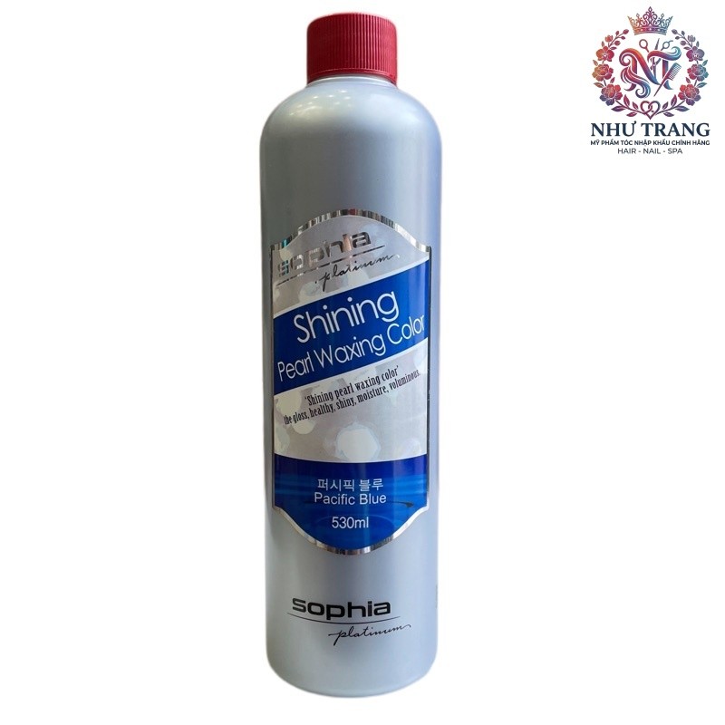 Màu nhuộm phủ mịn (bóng) Sophia Platinum Shining Pearl Waxing Colour 530ml .NT