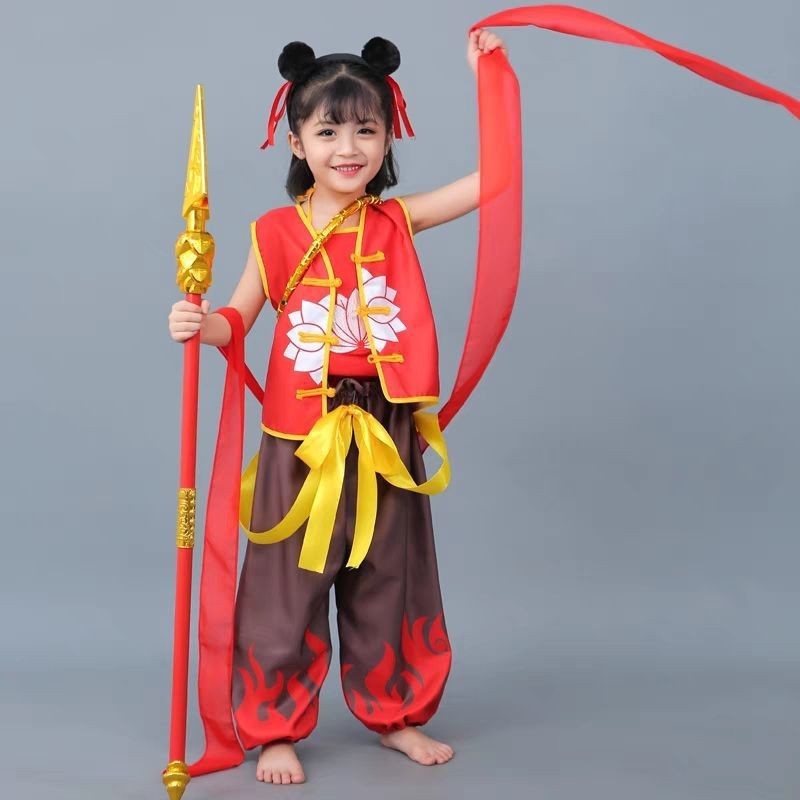 Nezha Demon Boy cosplay Nezha Trang phục Quần áo Demon Boy Halloween Cùng phong cách cos Anime Girls