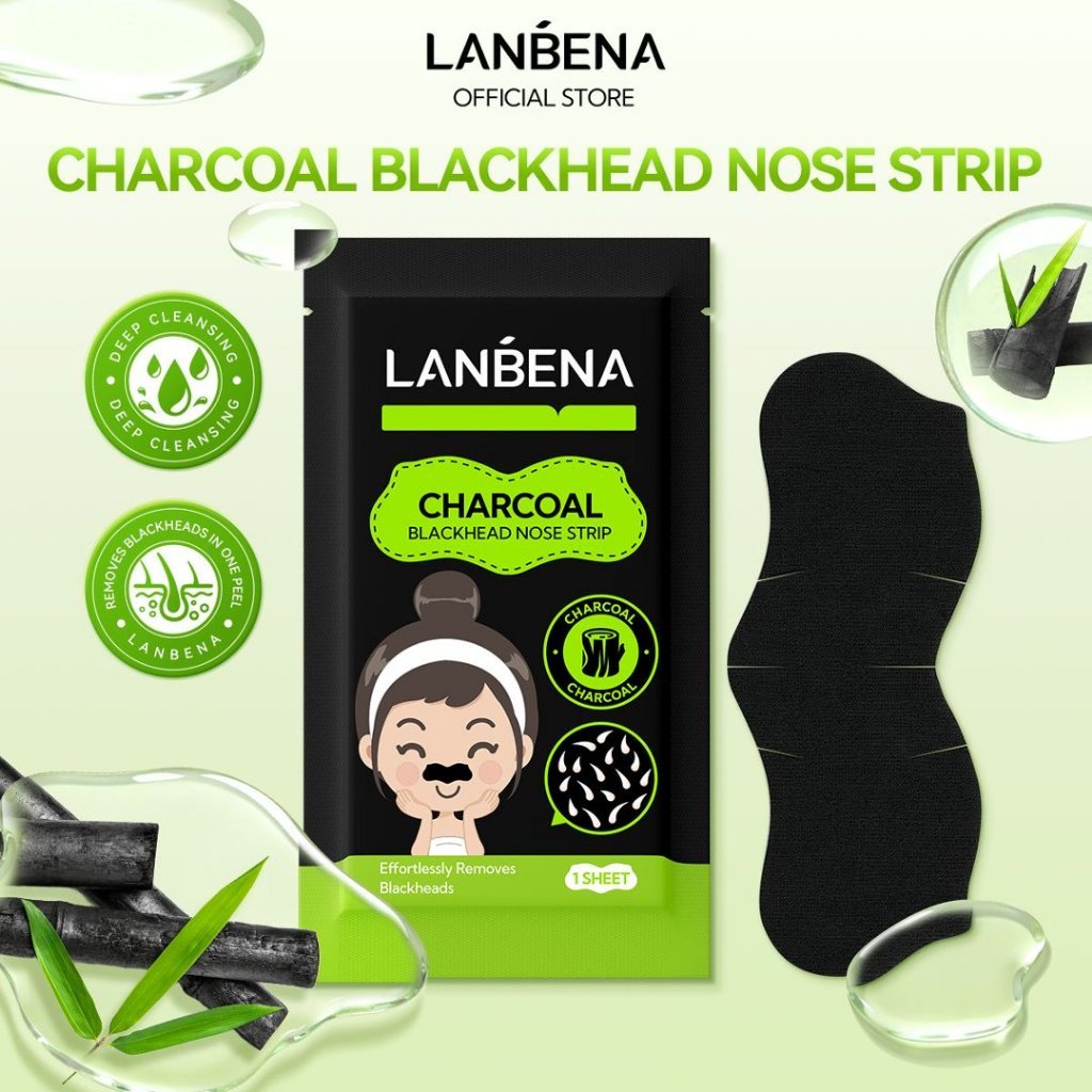 10 Miếng dán mũi LANBENA làm sạch mụn đầu đen