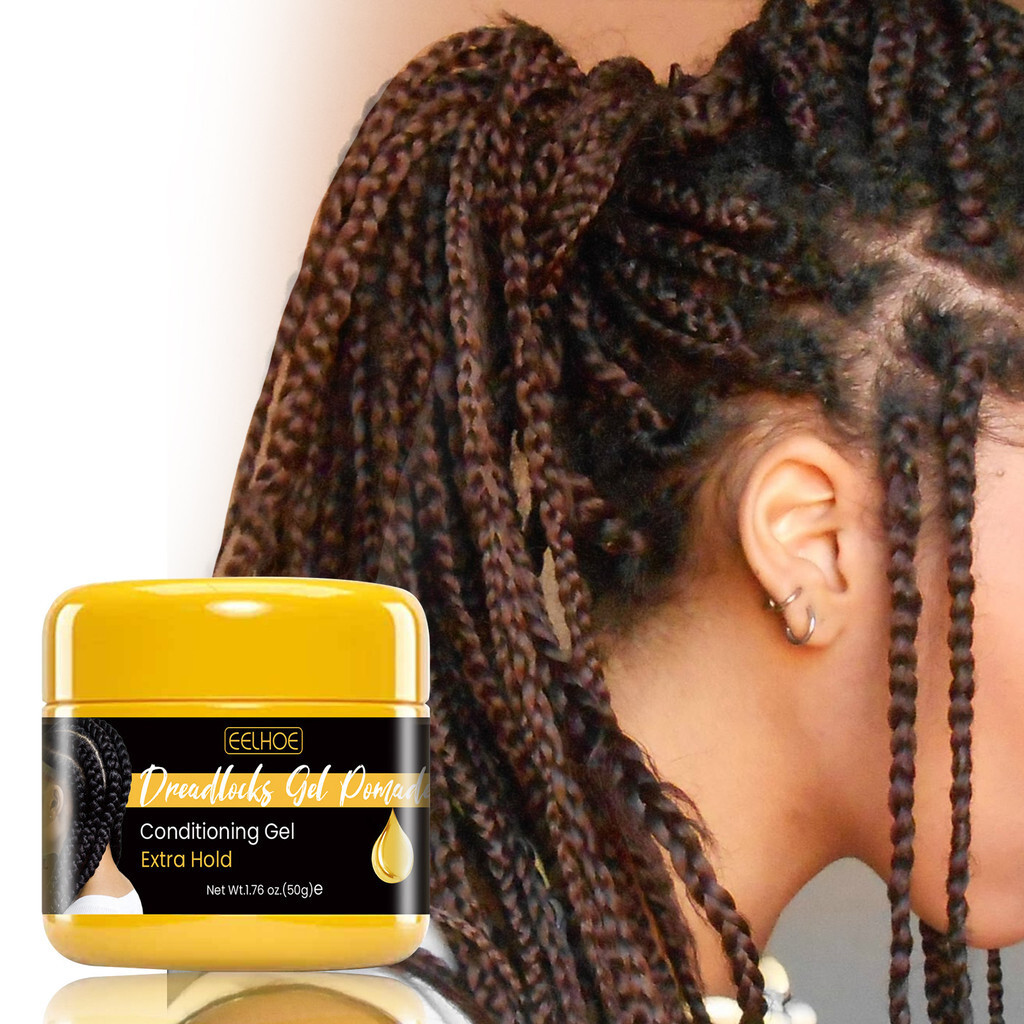 HAO⭐Gel tạo kiểu Dreadlocks 50g Gel điều hòa cho Dreadlocks và Braids Extra Strong Hold Natural Shin