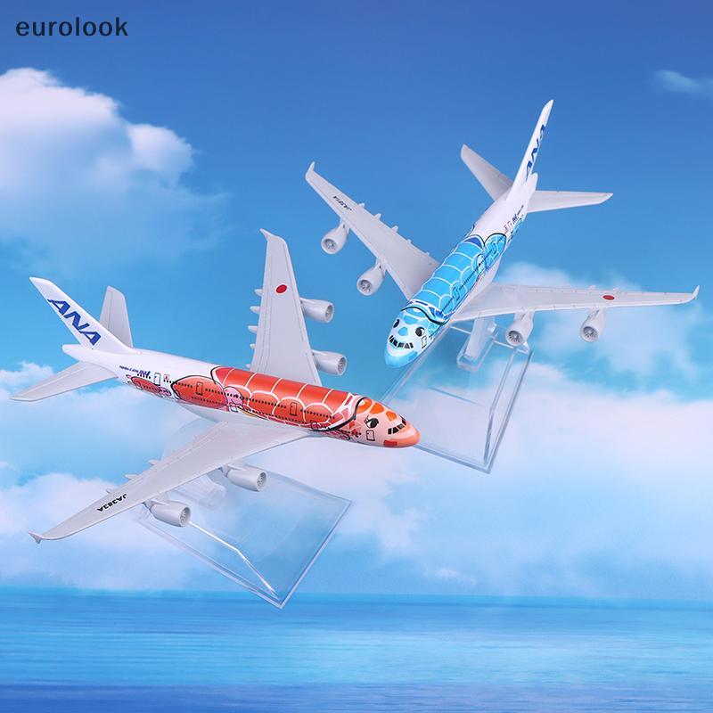 [EUL] Tranh rùa biển ANA Airbus A380 Mô hình máy bay Mô hình máy bay Diecast Máy bay kim loại Model 