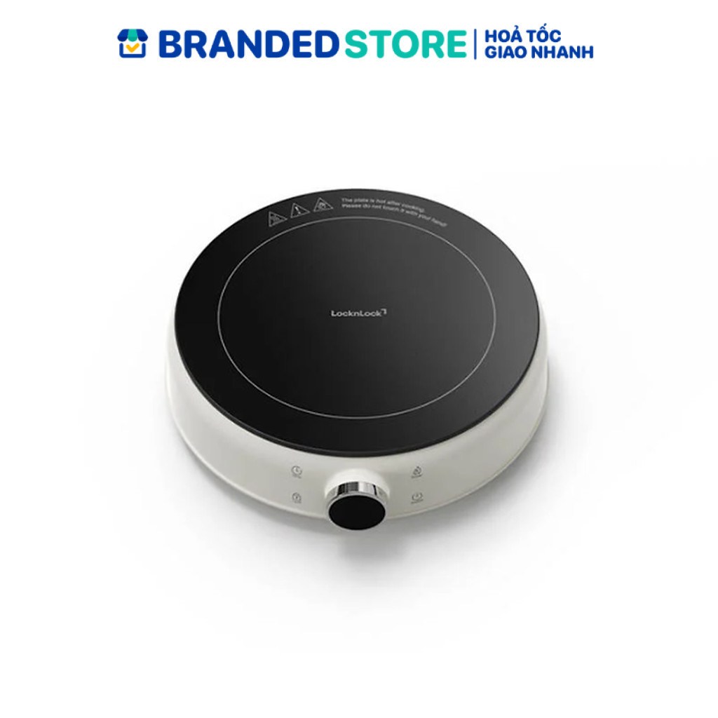Bếp điện từ mini Locknlock 1500W- Màu ngà - EJI126IVY